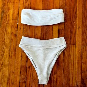 H&M gold and white bikini